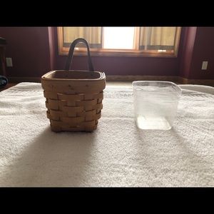 Longaberger 4X4 Spice Basket With Liner